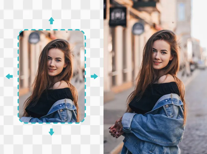 Expand image with PhotoGrid